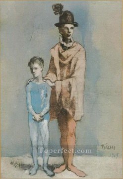 Pablo Picasso Painting - Acróbata y joven arlequín 4 1905 cubista Pablo Picasso